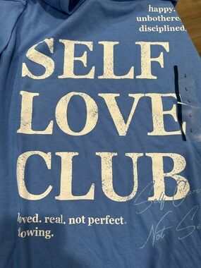 Grayson Threads Blue Tee with White Interior Print